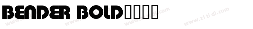 Bender Bold字体转换